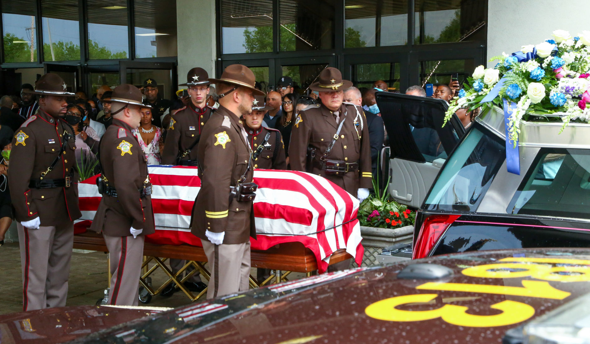 Visitation and funeral of retired Officer Ryan Askew
